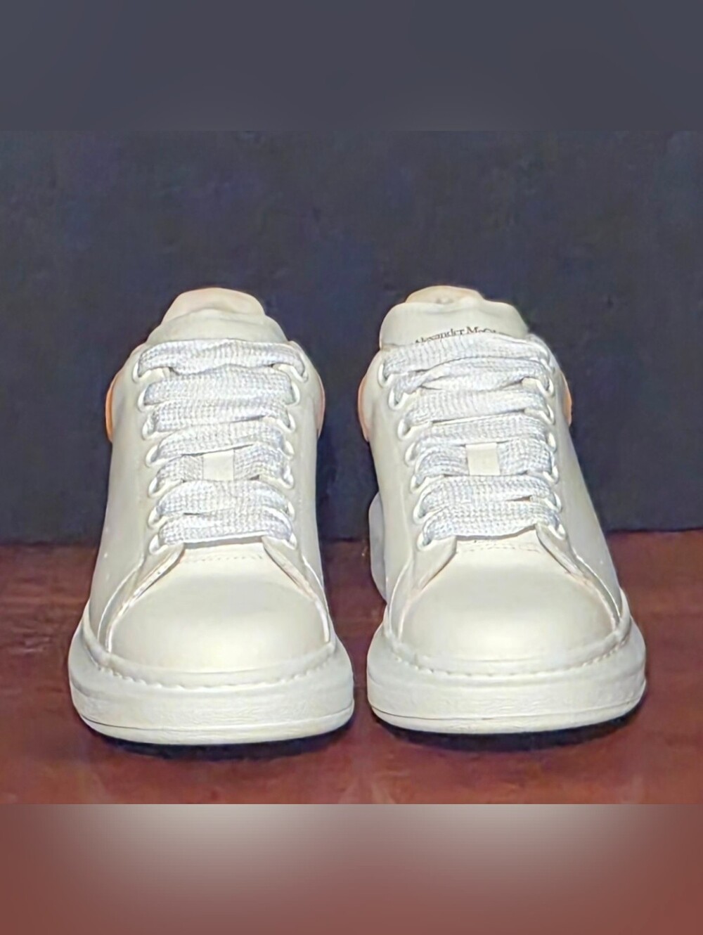 Alexander McQueen Oversized Sneakers,Wms 7.5/EUR 38, Italian Leather, Like New.!